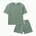 thumbnail image 1 of Hessimy Girls Short Sleeve Top and Shorts 2 Piece Pajama Set(AG,2-3 Years), 1 of 3