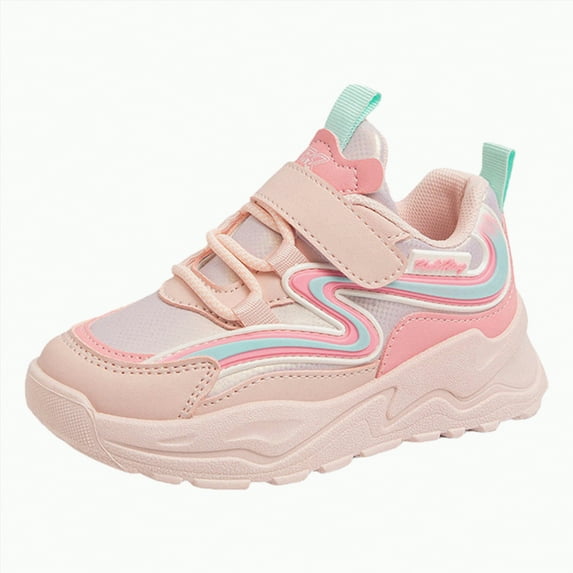 Hessimy Baby Girls Boys Canvas Shoes Casual Sneakers Soft Sole Crib Moccasins Color Gradient Light Shoes Toddler Shoes Running Shoes Back To School (Pink,12.5)