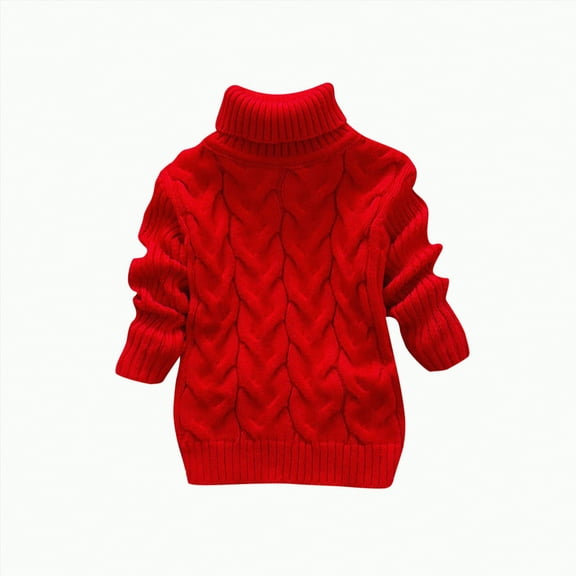 Hessimy Baby Girls Clothes Fall 3 6 9 12 18 24 Months Toddler Girl Knitted Sweaters 2t 3t 4t 5t Kids Winter Warm Pullover Button Cardign Pullover Knit Outerwear (Red,4-5 Years)