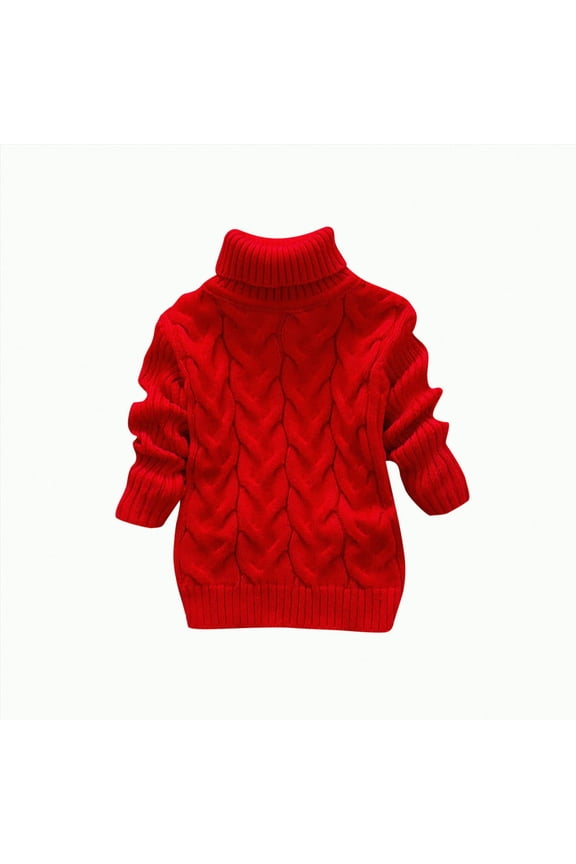 Baby Girls Clothes Fall 3 6 9 12 18 24 Months Toddler Girl Knitted Sweaters 2t 3t 4t 5t Kids Winter Warm Pullover Button Cardign Pullover Knit Outerwear (Red,4-5 Years)