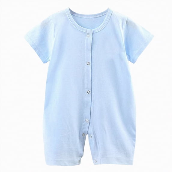 Hessimy Baby Long Sleeve Bodysuit, Ultimate Flexy Bodysuits Boys & Girls,Comfy(Sky Blue,6-12 Months)