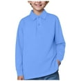 thumbnail image 1 of Hessimy Baby Long Sleeve Shirts Infant Tshirt Ribbed Undershirts for Toddler Boy girls Boys Clothes(A85-Blue,7-8 Years), 1 of 5