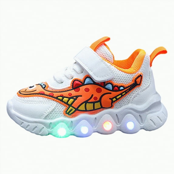 Hessimy Baby Miller Walking Sneaker Toddler Unisex Trainer Sneakers Light Up Flashing Sneaker Girls And Boy Sandals Baby Sandals Running Shoes Back To School (RD1,8.5)