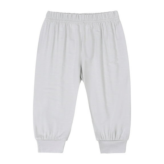 Hessimy Baby Pants Fall Winter Boys And Girls Adding Velvet And Thickening Warm Pants And Casual Pants Pajama Pants Boys Jeans Wide Leg Pants (Grey,3-6 Months)