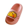 thumbnail image 1 of Hessimy Baby Shoes Girl Thick Shower Sole Bathroom Slippers Sandals Slipper EVA Slides Toddler Girl Sneaker House slippers toddler kids slippers for home(Pink,12), 1 of 7