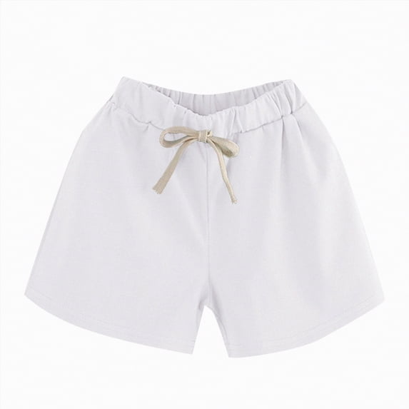 Hessimy Baby Toddler Boy Shorts Summer Casual Infant Boys Pull On Elastic Waist Athletic Fashion Solid Shorts with Pockets,Solid(White,12-13 Years)