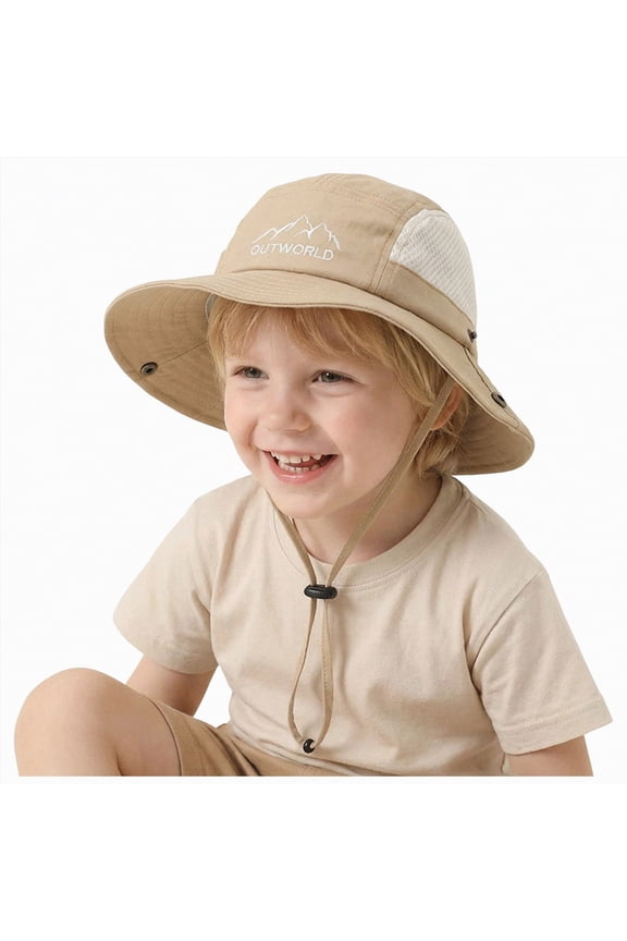 Baby Toddler Bucket Hat for Infant Boys Girls Kids Breathable Sun Hat with Chin Strap