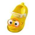 thumbnail image 1 of Hessimy Big Kids Cloud Slippers Little Children Thick Sole Slippers Cute Cartoon Beach Slides for Toddler Non Slip Boys Girls Summer Shoes slippers kids indoor(Yellow,8), 1 of 5