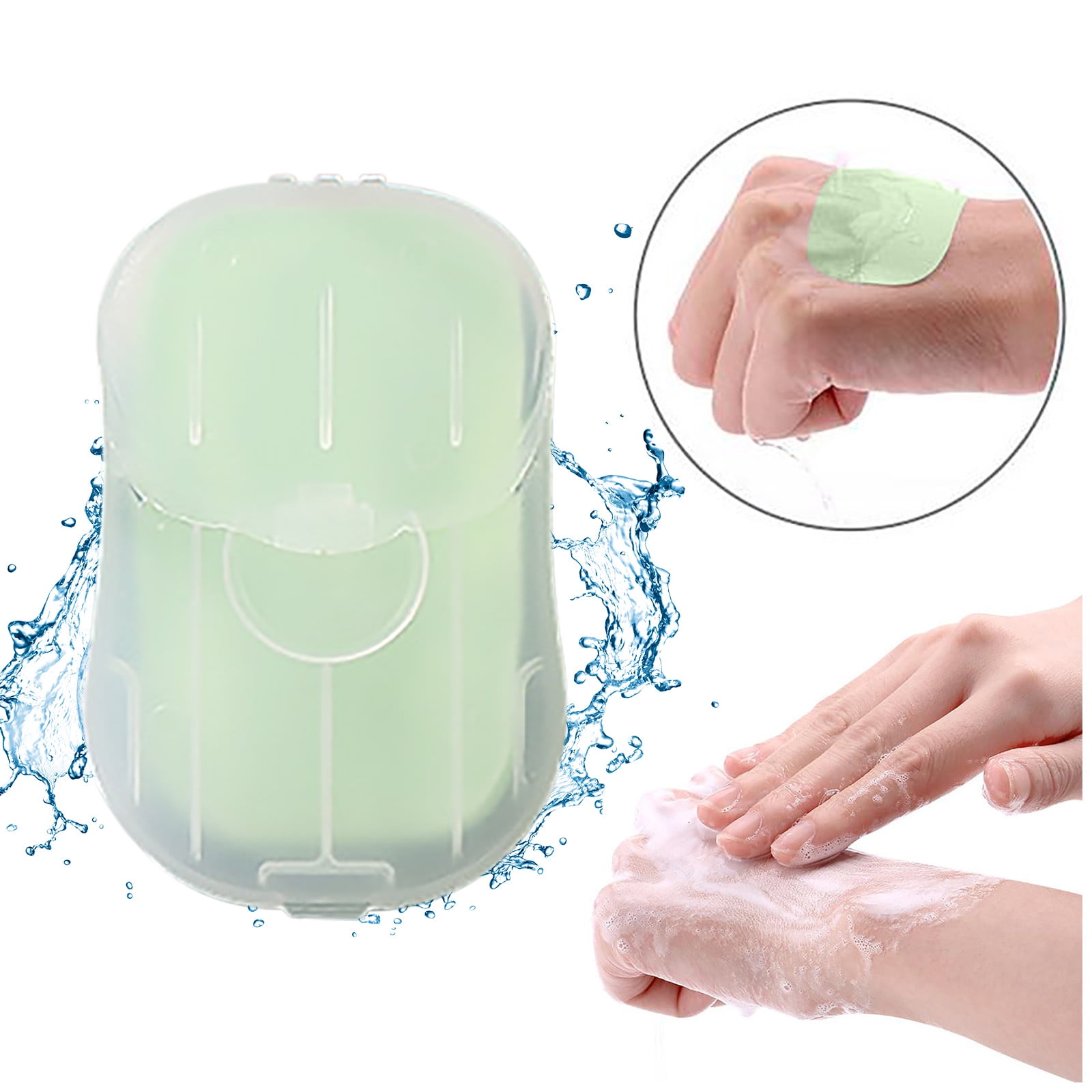 Hessimy Blueland Hand Soap Tablets 5 Pack (100 Sheets) Paper Soap Sheet