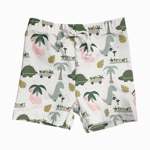 Hessimy Boy's Swim Trunks Kid Board Shorts Youth Swimwear(Mint Green,12-18 Months)