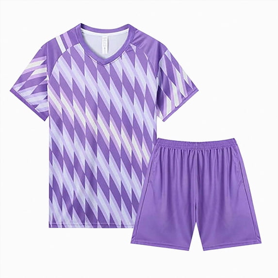Hessimy Boys Active Short Sets Active Short Sleeve Crewneck T-Shirt and Shorts 2 Piece Athletic Shorts Set,Jogging Football Tracksuit 12-18 Months