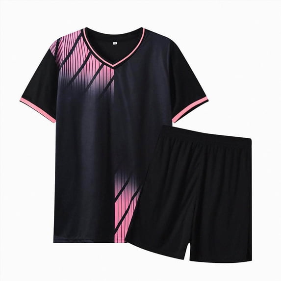 Hessimy Boys' Active Shorts Set 2 Pieces T-Shirt and Quick Drying Shorts Summer Activewear Sets,Jogging Football Tracksuit 18-24 Months