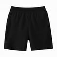 thumbnail image 1 of Hessimy Boys Athletic Shorts Kids High Waist Elastic Running Basketball Shorts with Pockets,HighWaist(Black,3-4 Years), 1 of 4