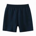thumbnail image 1 of Hessimy Boys Athletic Shorts Kids High Waist Elastic Running Basketball Shorts with Pockets,HighWaist(Dark Blue,4-5 Years), 1 of 4