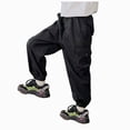 thumbnail image 1 of Hessimy Boys Camo Pants Kids Pull On Drawstring Youth Camouflage Cargo Joggers (Black,4-5 Years), 1 of 4