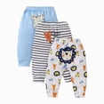 thumbnail image 1 of Hessimy Boys Cargo Baggy Pants Elastic Waist Wide Leg Jeans Casual Demin Pants With Pockets (White,12-18 Months), 1 of 8
