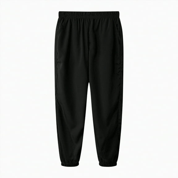 Hessimy Boys Cargo Joggers Pants Elastic Waist Casual Jogging Trousers Bottom For Kids (Black,10-11 Years)