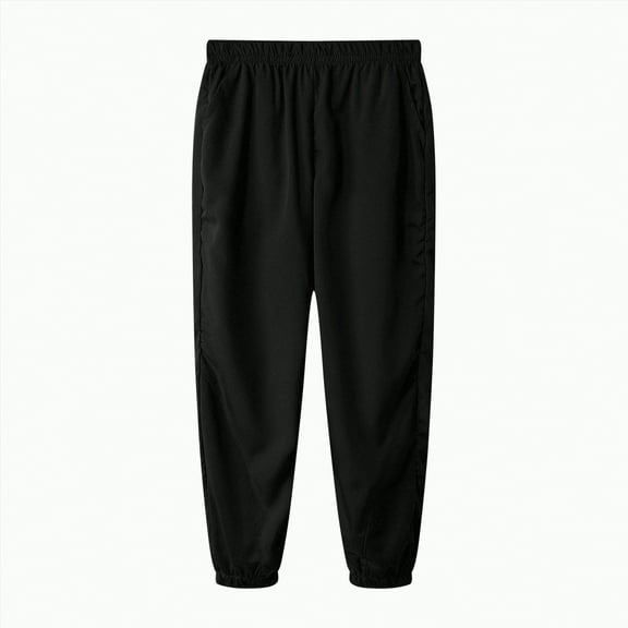 Hessimy Boys Cargo Pants Wide Leg Pants Teen Kids Drawstring Straight Trousers With Pockets (Black,7-8 Years)