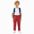 thumbnail image 1 of Hessimy Boys Cargo Sweatpants Elastic Drawstring Open Bottom Active Pants Casual Workout Joggers with 4 Pockets 6-12 Months 12-24 Months 2T 3T 4T 5T 6T 7T 8T 9T Children(Wine,7-8 Years), 1 of 9