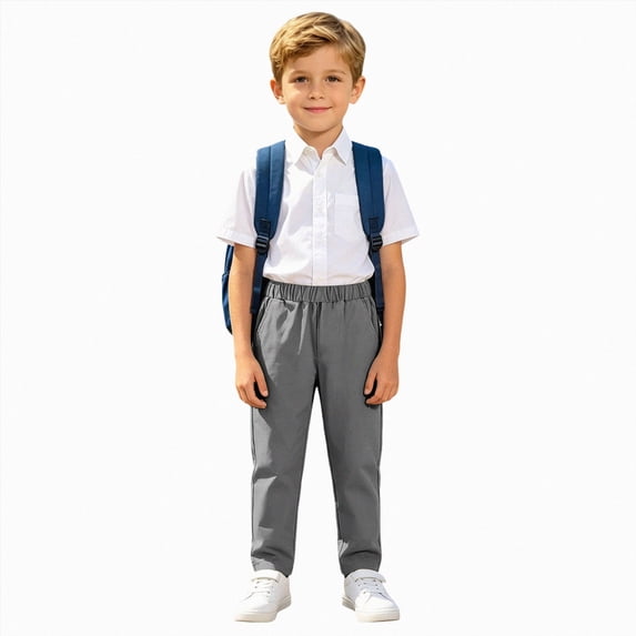 Hessimy Boys Cargo Sweatpants Elastic Drawstring Open Bottom Active Pants Casual Workout Joggers with 4 Pockets 6-12 Months 12-24 Months 2T 3T 4T 5T 6T 7T 8T 9T Children(Dark Gray,7-8 Years)