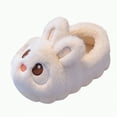 thumbnail image 1 of Hessimy Boys Girls Cozy House Slippers Warm Plush Winter Cotton Slipper Kids Cute Dinosaur Indoor Shoes Non-Slip Toddler Slippers Girls Slippers Toddler Slippers Boys (White,12), 1 of 4
