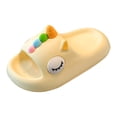 thumbnail image 1 of Hessimy Boys & Girls Slide Sandals Kids Non-Slip Cloud Slippers Comfy Soft Lightweight Sandals for Bathroom Shower Summer Pool Beach Slides Slippers slippers cute(Yellow,10), 1 of 7