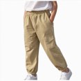 thumbnail image 1 of Hessimy Boys Hiking Cargo Pants Quick Dry Joggers Pull On 6-12 Months 12-24 Months 2T 3T 4T 5T 6T 7T 8T 9T Children(Khaki,3-4 Years), 1 of 6