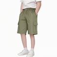 thumbnail image 1 of Hessimy Boys Jersey Shorts Cotton Shorts with Pockets, Pull-On Shorts,PullOn(AG,9-10 Years), 1 of 7
