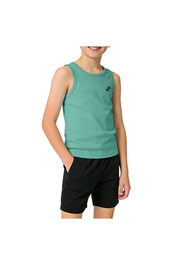 Boys/Kids/Toddlers Crew Neck Cotton T-Shirts Short Sleeve Summer Basic Tops,Summer Basic(Green,18-24 Months)