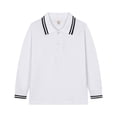 thumbnail image 1 of Hessimy Boys Long Sleeve Dress Shirts Casual Button Down Shirts Striped Tops for 6-14 Years(Light Purple,3-4 Years), 1 of 1