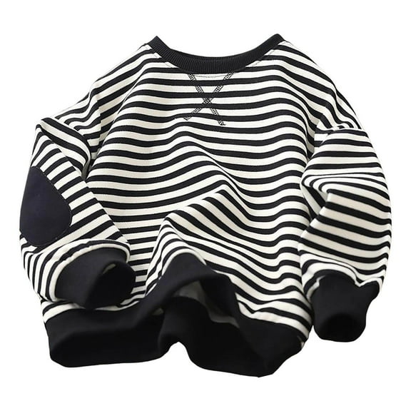 Hessimy Boys' Long Sleeve Sateen Dress Shirt, Button-Down Style with Cuffs & Shirttail Hem(Black,7-8 Years)