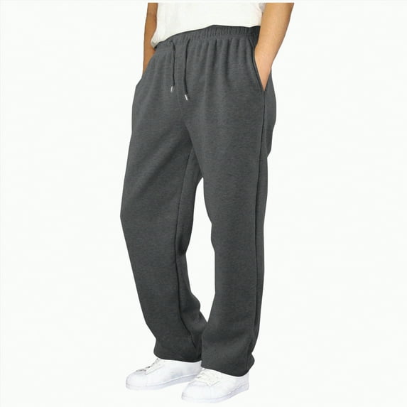 Hessimy Boys Pajamas Pants Wide Leg Elastic Waist Solid Color Streetwear For Fall Trendy Looks Lounge Wear Daily Use Indoor Play (Dark Gray,7-8 Years)