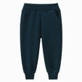thumbnail image 1 of Hessimy Boys Pants with Solid Color, Slacks Pull on Pants for Spring & Autumn 6-12 Months 12-24 Months 2T 3T 4T 5T 6T 7T 8T 9T Children(Navy,4-5 Years), 1 of 3