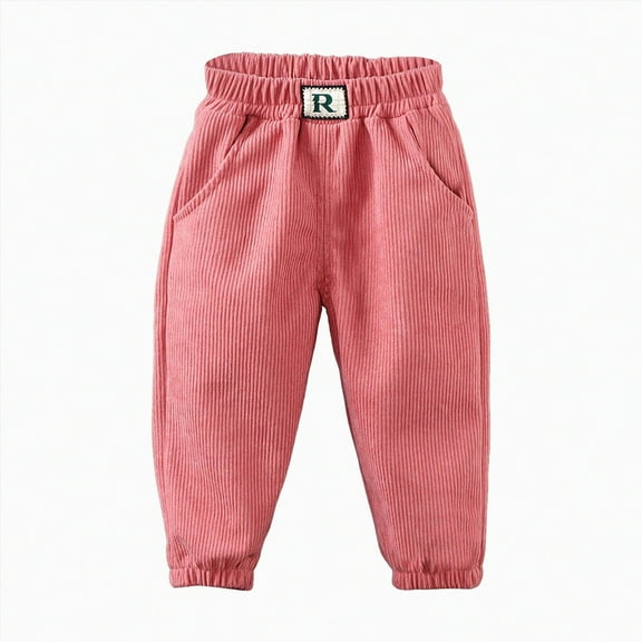 Hessimy Boys Plaid Pants Girls Boys Printed Plaid Pants With Pockets Drawstring Elastic Waist Plaid Pants For Christmas For Family Matching Holiday (Pink,4-5 Years)