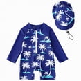 thumbnail image 1 of Hessimy Boys Rash Guard Swimsuits Kids Swimwear Sets Bathing Suit(White,18-24 Months), 1 of 6