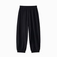 thumbnail image 1 of Hessimy Boys Running Joggers Pants Outdoor Quick Dry Lightweight Athletic Sweatpants(Black,4-5 Years), 1 of 6