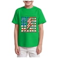 thumbnail image 1 of Hessimy Boys Shirt - Soft Woven Hawaiian Beach Shirt - Short Sleeve Casual Collared Shirts for Boys,Hawaiian Shirt(Green,3-4 Years), 1 of 4