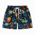 thumbnail image 1 of Hessimy Boys Swim Trunks Toddler Bathing Suit（Black,5-6 Years), 1 of 3