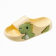 thumbnail image 1 of Hessimy Boys and Girls Cloud Wide Slides for Kids – Non-Slip Summer Slippers Lightweight Beach, Pool, and Indoor Shower Sandals(Yellow,2.5), 1 of 7