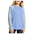 thumbnail image 1 of Hessimy Boys and Girls Long Sleeve Shirts Kids Crewneck T Shirts Casual Tops Tees(Sky Blue,12-18 Months), 1 of 5