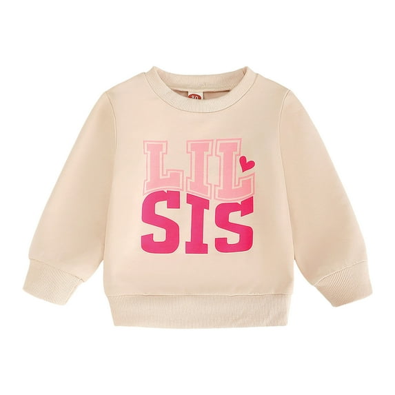 Hessimy Boys and Girls Sweatshirts Kids Fashion Long Sleeve Crewneck Pullover(Khaki,18-24 Months)