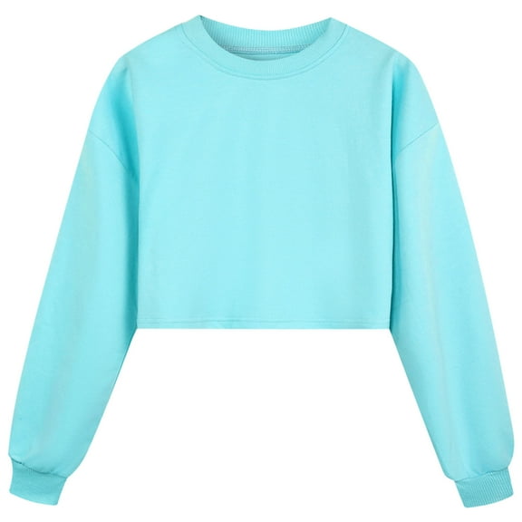 Hessimy Boys and Girls and Toddlers' Long-Sleeve Knit Thermal T-Shirt Super Soft Tee(Sky Blue,8-10 Years)