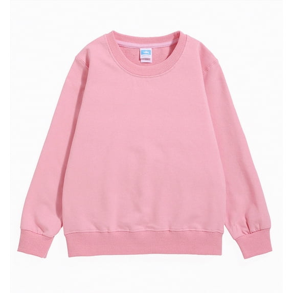 Hessimy Boys' crew neck sweatshirts - Soft Fleece Sherpa Lined For Boys Cute Oversized Pattern printing sport pullover essentials solid colour (RD2,6-7 Years)