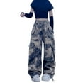 thumbnail image 1 of Hessimy Cargo Pants for Girls Baggy Joggers Pants Kids Clothes with Pocketsgreen cargo pants girl(Camouflage,10-11 Years), 1 of 6
