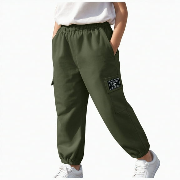 Hessimy Cargo Sweat Pant Organic Cotton Baby, Toddler, Boys, Girls, Unisex (AG,1-2 Years)