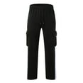Hessimy Cargo Sweatpants for Men Big and Tall Loose Fit Casual Workout