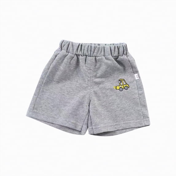 Hessimy Classic Shorts for Boys Thin Cotton Stripe Elastics Waist Casual Summer Toddler Shorts Lightweight,Stripe(Grey,6-12 Months)