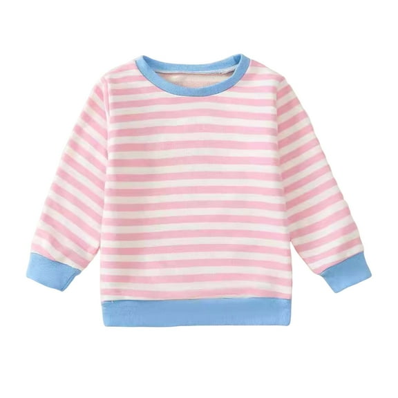 Hessimy Cotton Long Sleeve Tee Shirts for Boys Kids Toddlers' Basic Crewneck Tops T-Shirts(A122-Red,12-18 Months)