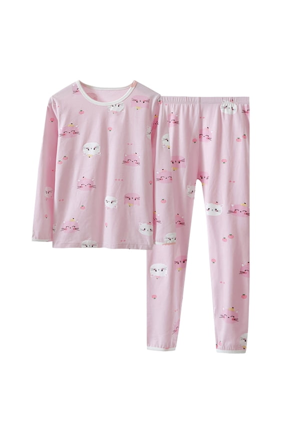 Cozy Pajamas For Little/Big Boys Gamer Long Sleeves Soft Set Kid Toddler Girl Boy’s pajamas(Pink,3-4 Years)