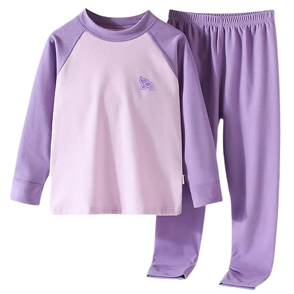 Hessimy Fall Outfit For Toddler Boy Girl Long Sleeve Sweatshirt Pant Sets Winter Pullover Clothes For 0 6 12 18 24 M 1t 2t 3t 4t 5t 6t (Purple,18-24 Months)